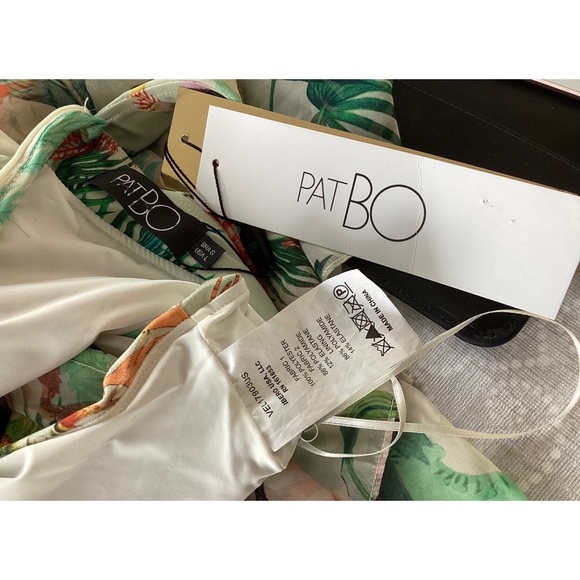 PATBO OASIS CUTOUT OPEN BACK MAXI DRESS SZ LARGE - Picture 6 of 6